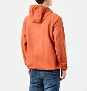 Veste coupe-vent sur mesure pour homme, grande taille, respirante, à capuche, fermeture éclair et décoration brodée, nylon épais, imperméable pour l'été - Product Image 2