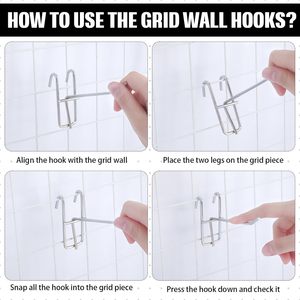 Crochets métalliques sur mesure pour présentoirs de garage et de vente au détail, avec porte-étiquette de prix, vente en gros - Product Image 5