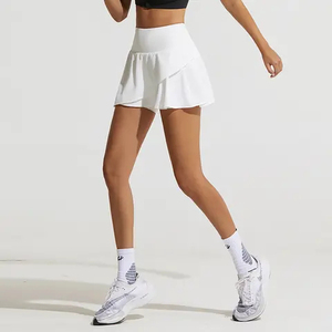 Jupe de tennis pour femmes OEM ODM en gros – Respirante, séchage rapide, anti-UV, vêtement de sport actif, taille extensible, été - Product Image 6