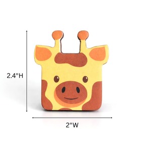 Nouveauté : Boutons de tiroir pour enfants en bois d'acacia, poignées de commode en forme de tête de girafe, poignées de meubles en bois durables de haute qualité - Product Image 2