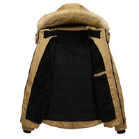 Nouvelles parkas épaisses et chaudes pour hommes, manteaux d'hiver décontractés pour hommes, vestes matelassées en coton à col montant pour hommes