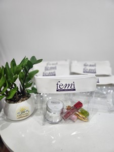 Bolsa de cosméticos Simili transparente de viaje de nuevo diseño, bolsa de maquillaje transparente con cremallera y logotipo personalizado de Vietnam - Product Image 6