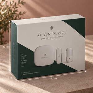 Caja de Empaque Magnética Estilo Libro para Sensor Inteligente de Hogar AUREN Personalizado - Product Image 5