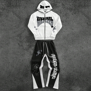 Chándal Deportivo Personalizado para Hombre, con Estampado de Serigrafía, 100% Algodón, con Cierre Completo en la Parte Superior - Product Image 4