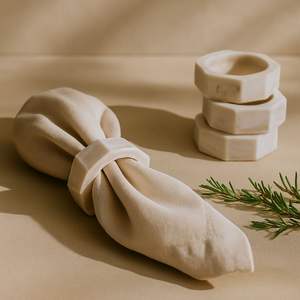 Premium <b>Resin</b> Napkin <b>Rings</b> for Elegant Dining Decor and Table Setting - Product Image 2