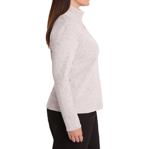 เสื้อถักแขนยาวลำลองสำหรับผู้หญิงไซส์ใหญ่ เนื้อผ้าริบ ยับยาก ระบายอากาศได้ดี ปรับแต่งได้ตามต้องการ รับผลิตแบบ OEM ODM ผสมโพลีเอสเตอร์และสแปนเด็กซ์ - Product Image 4