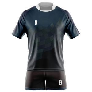 Uniforme de Rugby al por Mayor, Personalizado, Unisex, Manga Corta, Impreso, Hecho a Medida, Sublimado, de Secado Rápido, Transpirable, de Alta Calidad para Adultos - Product Image 5
