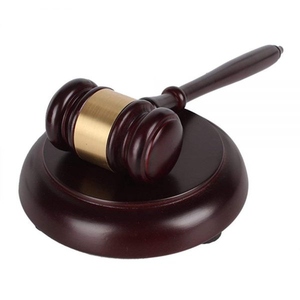 Wooden Masonic <b>Gavel</b> Set Handcrafted Wood Hammer with Stand Contoured Grip Round Head for Court Decor OEM - Product Image 1
