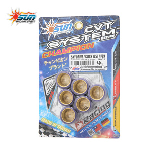 ชุดลูกกลิ้งวาริเอเตอร์ SUN RACING WRL2015-9 ขนาด 20x15 มม. 9G สำหรับ SKYDRIVE125 CLICK125I PCX ชุดปรับแต่ง CVT 6 ชิ้น - Product Image 5