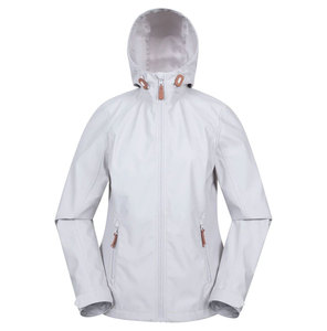 Wholesale Solid Formal Softshell Jacket Custom OEM Service Autumn Stand Waterproof Windproof Hooded Breathable Unisex Front - Product Image 1