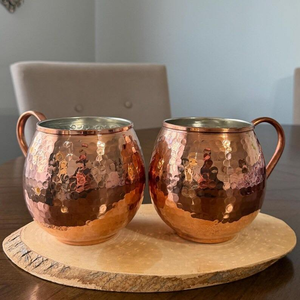 Tasses en cuivre de qualité commerciale neuves pour restaurants - Product Image 5