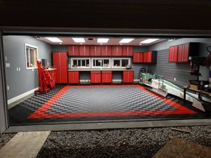 Garage préfabriqué en acier <span class=keywords><strong>pour</strong></span> 2 voitures |   Atelier de stationnement modulaire résistant à la rouille, abri de voiture modulaire isolé avec volets roulants automatiques - Product Image 4