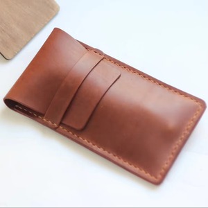 Étui de protection pour lunettes de soleil en cuir véritable de luxe, fait main et cousu à la main, vente en gros LGC-0155 - Product Image 1