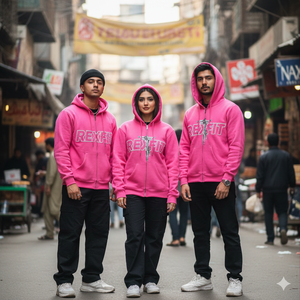 Sudadera con Capucha Personalizada con Pedrería, 500 GSM, Estilo Urbano, Fabricante de Alta Calidad, Sudadera con Capucha Extra Grande con Cierre y Hombros Caídos - Product Image 2