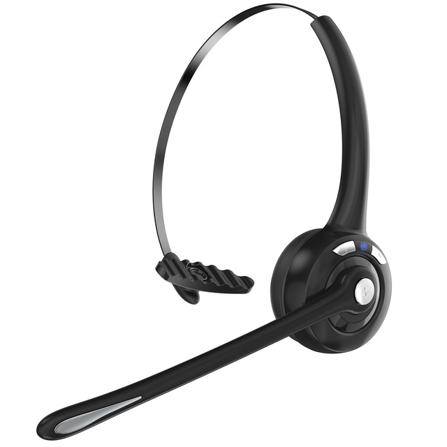 Headset with Microphone Noise Canceling Wireless on Ear Headphones Mute Button Phone Headset for Laptop Charging Base
