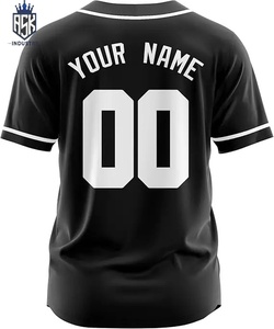 Maillot de baseball personnalisé par sublimation pour équipe, avec impression de nom, numéro et logo, grandes tailles, 100 % polyester - Product Image 6