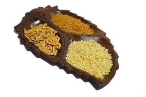 Bandeja de Servir Moderna de Madera de Acacia, Plato Decorativo Hecho a Mano, Pulido, Apto para Alimentos, Resistente al Calor, para Aperitivos, Frutas, Bodas - Product Image 3