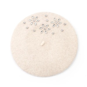 Chapeau d'hiver pour femme, bonnet en cachemire doux et chaud, orné de strass, bonnet élégant pour femme - Product Image 4