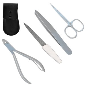 Kit professionnel de soins des ongles avec pousse-cuticules et coupe-cuticules en acier inoxydable, outils de manucure et pédicure, personnalisation de marque, vente en gros - Product Image 3