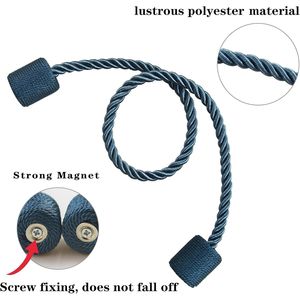 Set di 2 Eleganti Fermatende in Corda, Supporti Decorativi per Tende da Esterno, Accessori Magnetici per Finestre - Product Image 3
