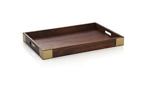 Wooden Serving Tray Rectangle Retro Style Solid Color Durable Handmade Dishes & <b>Plates</b> - Product Image 6