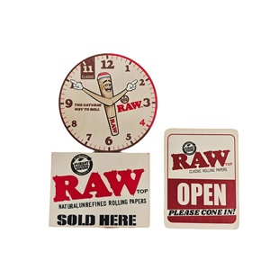 Horloge murale magnétique et ensemble de panneaux décoratifs ronds en MDF pour affichage en magasin, aimants pour réfrigérateur - Product Image 4