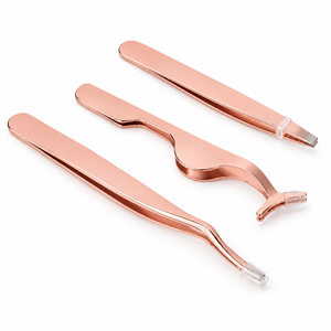 Outil pour cils artificiels, applicateur de faux cils, outils pour cils, ciseaux pour faux cils (noir), 3 pièces - Product Image 6