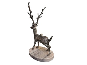 Objeto Decorativo de Reno Artístico con Acabado Mate, Ideal para Estantes de Sala de Estar y para Regalos, Hecho en India - Product Image 4