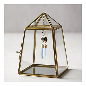 Designer Metal Jewelry <b>Box</b> Handcrafted Decorative Organizer for Rings <b>Earrings</b> Necklaces and Trinkets - Product Image 2