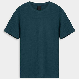 เสื้อยืดคอกลมแขนยาวสีเขียวเข้มสำหรับผู้ชาย ผ้าฝ้าย 100% ระบายอากาศได้ดี เป็นมิตรกับสิ่งแวดล้อม แห้งเร็ว ลายพิมพ์ - Product Image 4