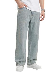 Jean baggy pour homme, coupe large, extensible, en denim, décontracté, style hip-hop streetwear, vintage - Product Image 4