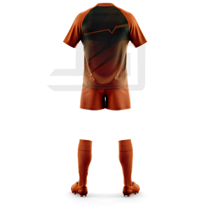 Ensemble d'uniformes de rugby personnalisés avec impression numérique, broderie 3D, coupe-vent, respirant, séchage rapide, maillot et short de sport athlétique - Product Image 1