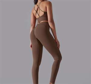 Leggings de compresión para mujer al por mayor de fábrica, cintura elástica push-up, suaves, antiembólicos, transpirables, método de tejido no tejido. - Product Image 5