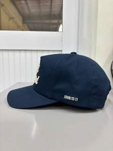 High Street Fashion Snapback <b>Cap</b> Custom 3D Raised Embroidery 5 Panel <b>Navy</b> <b>Baseball</b> Hats Wholesale Gorras Custom Vietnam OEM - Product Image 3