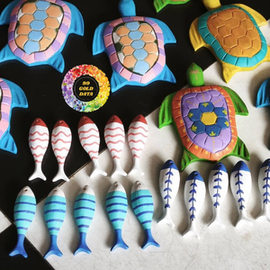 ของเล่นงานฝีมือไม้แกะสลักรูปปลาแบบรักษ์โลก สำหรับตกแต่งผนังในโรงเรียนอนุบาลและโครงการโรงเรียน - Caryln - Product Image 6