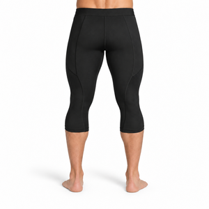 Men <b>Capri</b> <b>Legging</b> Features Durable Stretch Material Easy Movement And Breathable Comfort For Workout And Sports Training - Product Image 2