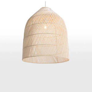 Custom Handwoven Lampshade Natural Wicker Pendant <b>Light</b> Shade Wholesale Manufacturer Bulk Supply - Product Image 3