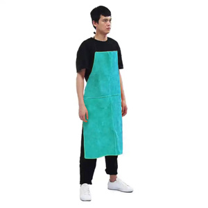Cowhide Split <b>Leather</b> Welding <b>Apron</b> Flame Retardant Heavy Duty Industrial Construction Low Price for BBQ and Welding - Product Image 4