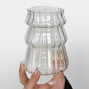 แก้วน้ำใสลายริบบิ้น 500 มล. สำหรับแบรนด์อีคอมเมิร์ซ งานเลี้ยงสังสรรค์ที่บ้าน และชุดแก้วเครื่องดื่มสำหรับโซเชียลมีเดีย (Private Label) - Product Image 2