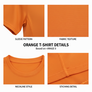 เสื้อยืดคอกลมแขนสั้นผ้าฝ้ายแห้งเร็วระบายอากาศดีสำหรับผู้ชาย ไซส์ใหญ่ รับสั่งทำ สีพื้น สำหรับฤดูร้อน - Product Image 5