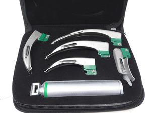 Laryngoscope manuel conventionnel à LED pour anesthésie, avec 9 lames (1 manche, 4 lames Macintosh, 5 lames Miller) - Product Image 5