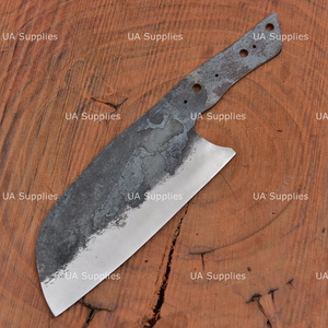 Cuchillo de Chef Forjado a Mano, Hoja en Bruto de Acero de Alto Carbono 1095, 55 HRC, Cuchillo para Cortar Huesos, Fabricación de Cuchillos de Chef DIY con Espiga Completa, OEM - Product Image 5