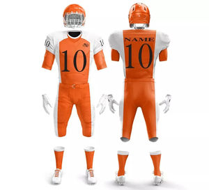 Uniforme de Fútbol Americano Personalizado al por Mayor, 100% Poliéster, Impresión por Sublimación Personalizada, Transpirable, de Secado Rápido, Alta Calidad - Product Image 4