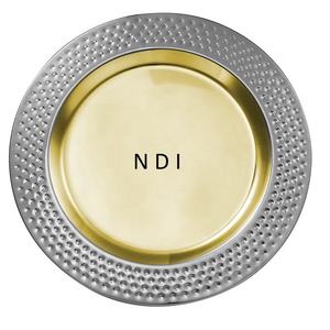 Hot Selling Dinner <b>Table</b> Top Catering Usage Food Server Gold Plated Charger Plate New Attractive Design Rounded Charger Plate - Product Image 3