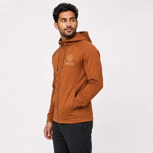 Sudadera con capucha y cremallera para hombre de alta calidad 2026, mezcla de algodón suave, con cremallera completa, para uso casual, viajes, gimnasio y estilo cómodo para el día a día. - Product Image 5