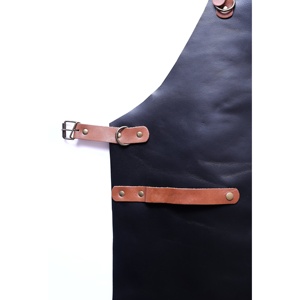 Delantales de Barbero para Hombre |   Delantal de Peluquería con Bolsillos de Plástico y Mezclilla, Cintura Ajustable, Antiestático, Unisex - Product Image 6