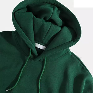 Sudadera con Capucha Verde Premium para Hombre, 100% Algodón, Felpa, Corte Regular, Informal, con Bolsillo Delantero, para Invierno, Venta al Por Mayor - Product Image 2