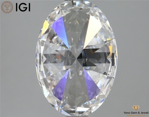 Diamant de laboratoire de 2,50 carats, forme ovale, sans défaut, couleur CVD E, clarté VS1, avec certificat IGI, blanc pur, pour bijoux de mode - Product Image 4