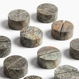 Portafotos de Mármol Natural de Lujo, Duradero y Moderno, con Clip Metálico Dorado, Soporte para Tarjetas de Nombre para Mesa de Boda, Decoración para el Hogar - Product Image 4