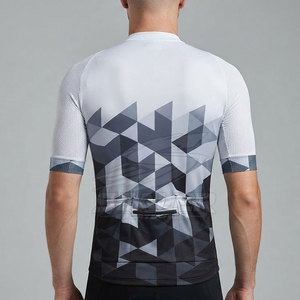 Maillot de cyclisme personnalisé, directement de l'usine, tissu anti-humidité pour la course, l'entraînement et les sorties en plein air. - Product Image 3